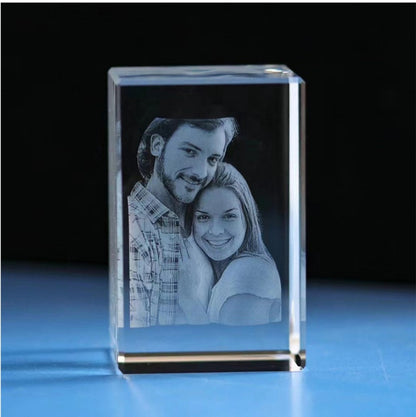 Custom 3D Crystal K9  Laser Engraved Art Decor & Unique Gift