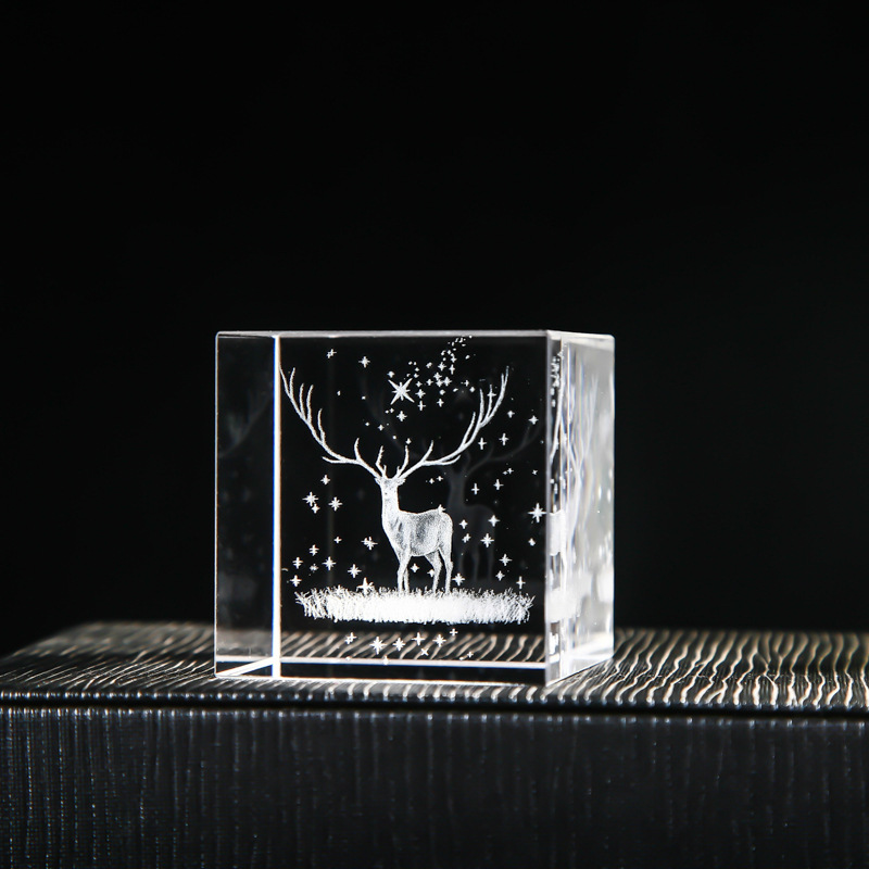 High Quality K5 Crystal 3D Art | Unique 40mm Souvenir & Creative Gift Keepsake