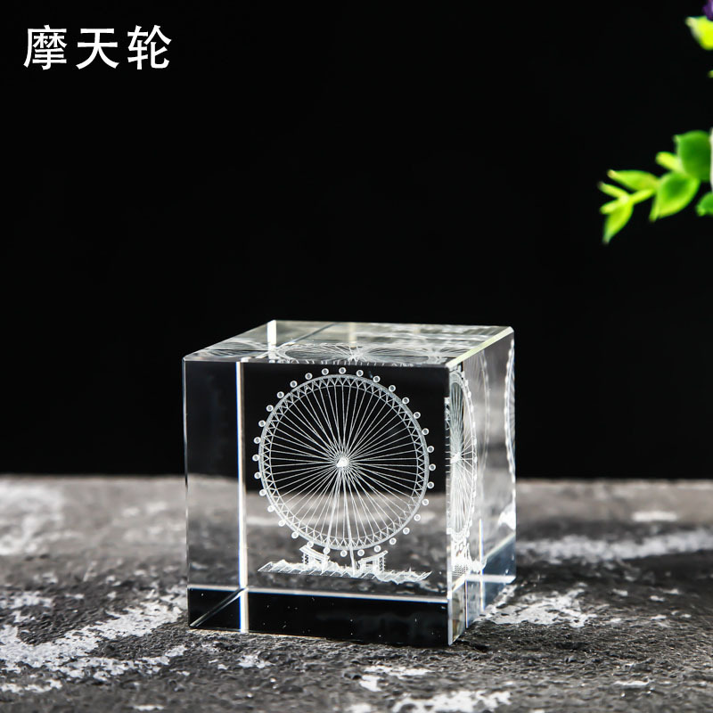 High Quality K5 Crystal 3D Art | Unique 40mm Souvenir & Creative Gift Keepsake