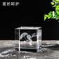 High Quality K5 Crystal 3D Art | Unique 40mm Souvenir & Creative Gift Keepsake