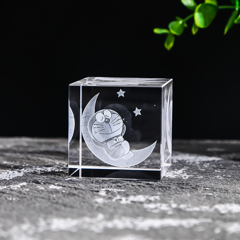 High Quality K5 Crystal 3D Art | Unique 40mm Souvenir & Creative Gift Keepsake
