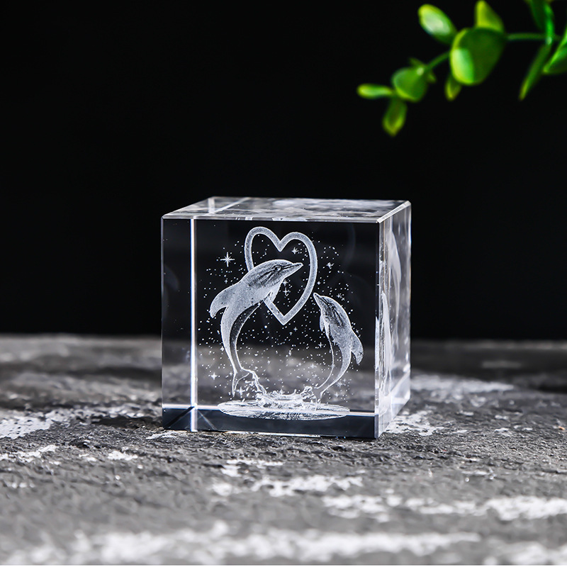 High Quality K5 Crystal 3D Art | Unique 40mm Souvenir & Creative Gift Keepsake
