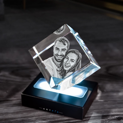 3D/2D  Crystal Square （Flat Corner）