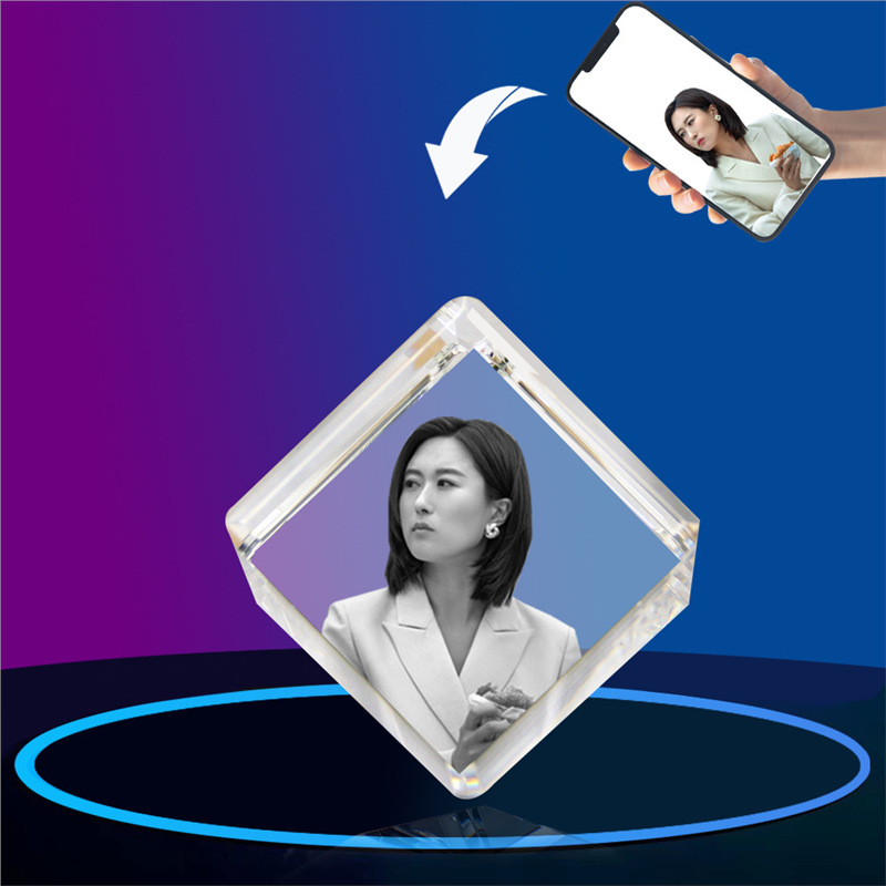 3D/2D  Crystal Square （Flat Corner）