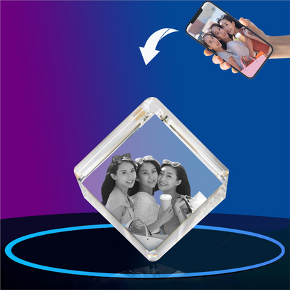 3D/2D  Crystal Square （Flat Corner）